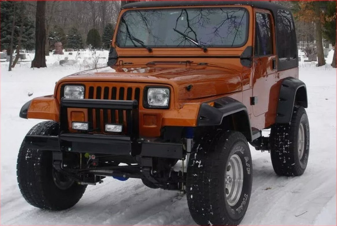 JEEP WRANGLER YJ 1987 - 1995 PARAFANGHI SVASATI, ESTENSIONI PASSARUOTA, 6 PZ +NUOVO