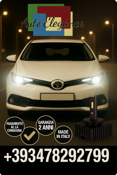 🔥KIT LED D1S 6000K BIANCO CANBUS – Anabbaglianti per Toyota Auris🔥