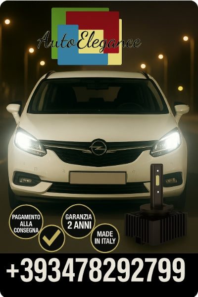 🔥KIT LED D1S 6000K BIANCO CANBUS – Anabbaglianti per Opel Zafira🔥