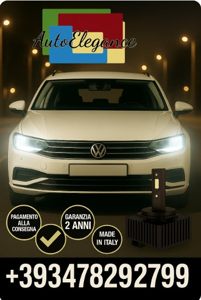 🔥KIT LED D1S 6000K BIANCO CANBUS – Anabbaglianti per VW Passat🔥