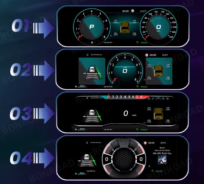 🔥CRUSCOTTO DIGITALE TACHIMETRA LCD DA 10,25"  PER VW PASSAT B6 B7 🔥
