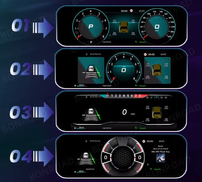 🔥CRUSCOTTO DIGITALE TACHIMETRA LCD DA 10,25"  PER VW PASSAT B6 B7 🔥
