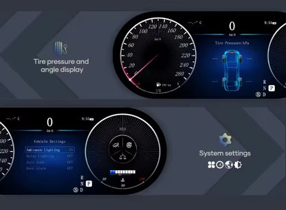 🔥PANNELLO AUTO TACHIMETR LCD 12,3'' PER MERCEDES W176 GLA CLA W117 250 14-19🔥