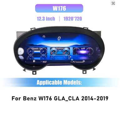 🔥PANNELLO AUTO TACHIMETR LCD 12,3'' PER MERCEDES W176 GLA CLA W117 250 14-19🔥