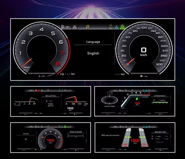 🔥CRUSCOTTO DIGITALE PANNELLO STRUMENTI  TACHIMETRO ADATTO PER AUDI Q5 10-18🔥