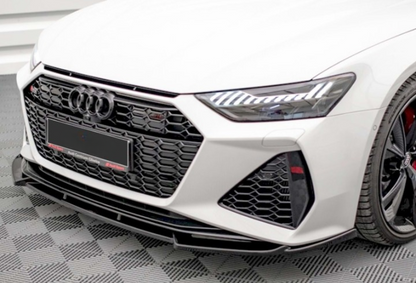 💫ART. 0019 SPLITTER C8 A6 C8 2018+ RS6 NERO LUCIDO💫