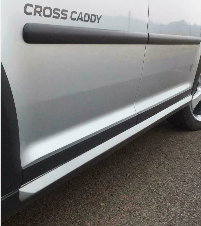 Spoiler Minigonne Laterali per VW CADDY 2K CROSS 2003 - 2015 ABS Plastica