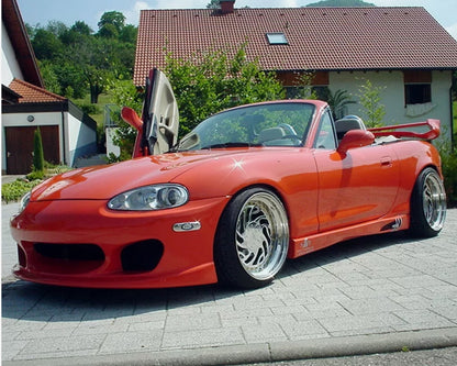 Spoiler Minigonne Laterali per MAZDA MX-5 MX5 98-05 ABS Plastica Silever Line