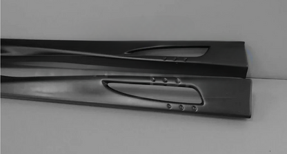 Spoiler Minigonne Laterali per MAZDA MX-5 MX5 98-05 ABS Plastica Silever Line