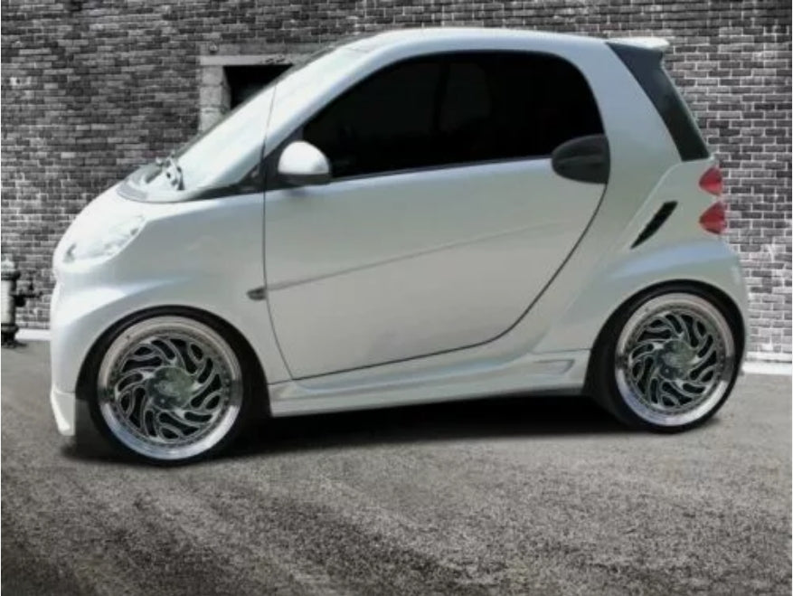 Spoiler Minigonne Laterali per SMART Fortwo 451 Coupe Cabrio 07-12 ABS Plastic