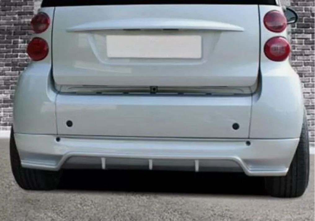 Spoiler posteriore sotto paraurti per SMART Fortwo 451 07-12 ABS Plastica