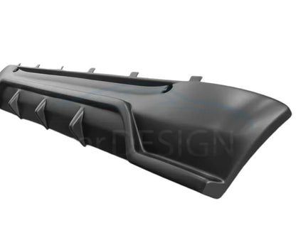 Spoiler posteriore sotto paraurti per SMART Fortwo 451 07-12 ABS Plastica