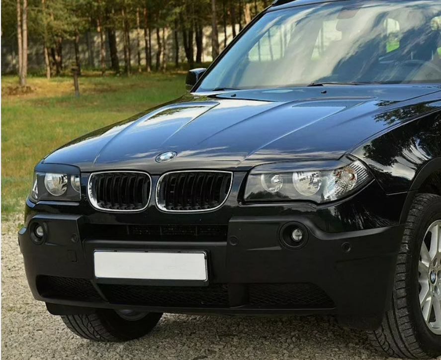 Sopracciglia per BMW X3 E83 2004-2010 ABS Plastica palpebre fari