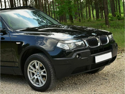 Sopracciglia per BMW X3 E83 2004-2010 headlight eyelids lids ABS Plastic