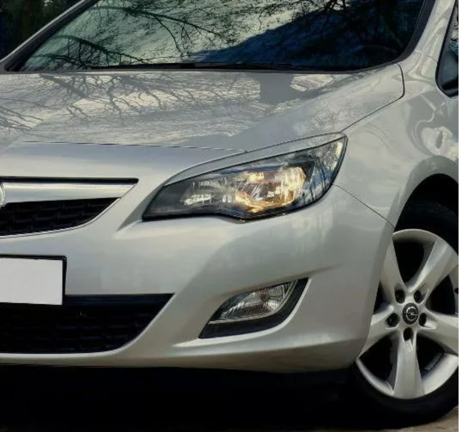 Sopracciglia per OPEL ASTRA J 2009+ ABS Plastica palpebre fari