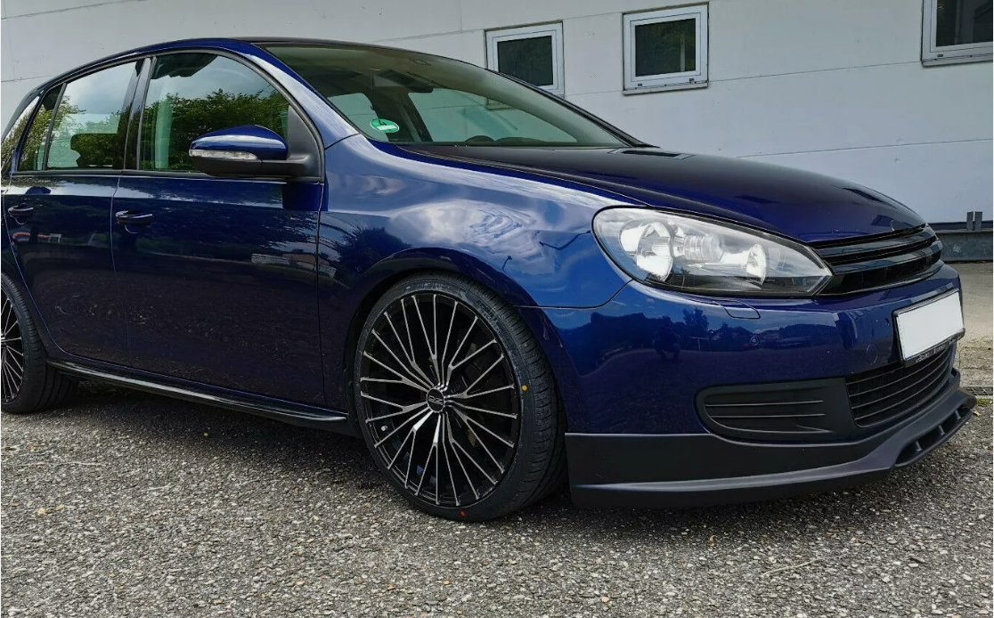 Spoiler anteriore sotto paraurti per VW GOLF 6 VI ABS Plastica