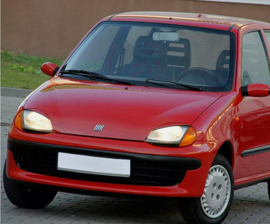 Sopracciglia per FIAT SEICENTO 1998-2009 ABS Plastica palpebre fari