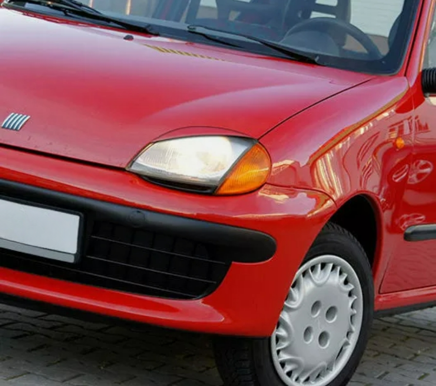 Sopracciglia per FIAT SEICENTO 1998-2009 ABS Plastica palpebre fari