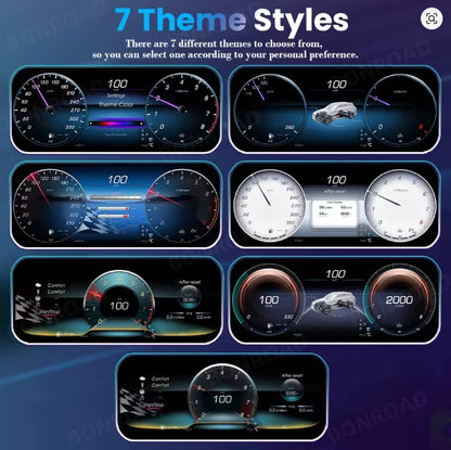 🔥PANNELLO TACHIMETRO PER MERCEDES C W205 DIGUTALE LCD BONROAD 12,3" 1920*720🔥