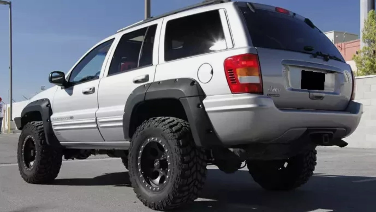 JEEP GRAND CHEROKEE WJ 1999 - 2004 WHEEL ARCH EXTENSIONS - FLARED FENDERS + NEW +