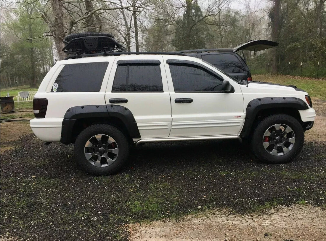 JEEP GRAND CHEROKEE WJ 1999 - 2004 WHEEL ARCH EXTENSIONS - FLARED FENDERS + NEW +