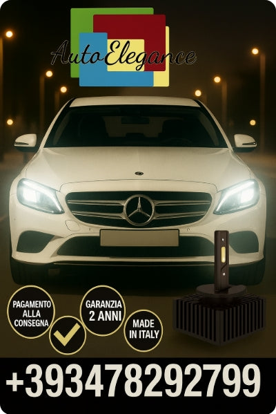 ⭐KIT LED D1S 6000K BIANCO CANBUS – Anabbaglianti per Mercedes-Benz Classe E⭐