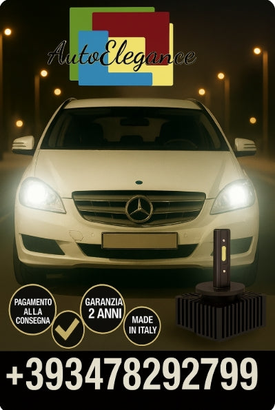 ⭐KIT LED D1S 6000K BIANCO CANBUS – Anabbaglianti per Mercedes-Benz Classe R⭐