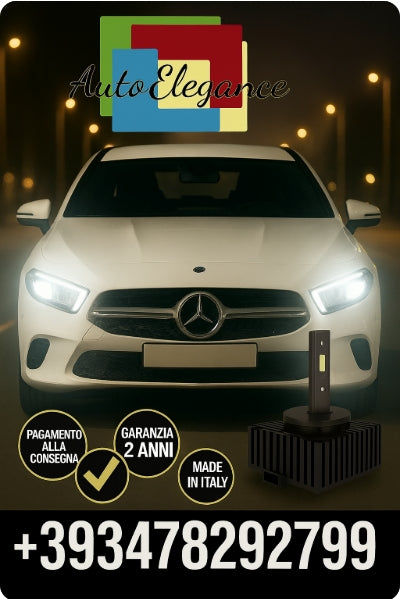 🔥KIT LED D1S 6000K BIANCO CANBUS – Anabbaglianti per Mercedes-Benz CLA🔥