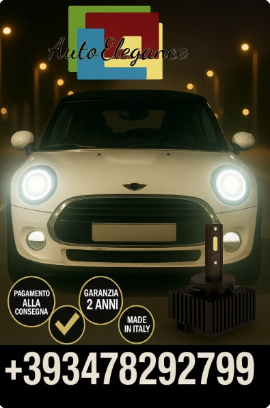🔥KIT LED D1S 6000K BIANCO CANBUS – Anabbaglianti per Mini🔥