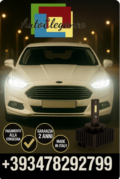 ⭐KIT LED D1S 6000K BIANCO CANBUS – Anabbaglianti per Ford Mondeo⭐