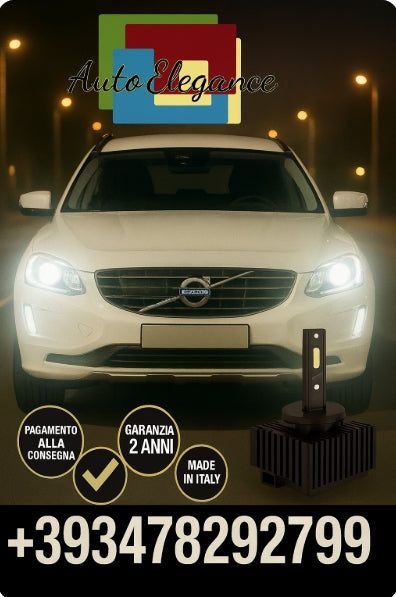 🔥KIT LED D1S 6000K BIANCO CANBUS – Anabbaglianti per Volvo XC60🔥