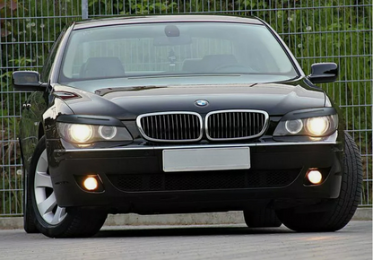Sopracciglia per BMW 7 E65 / E66 2005-2008 headlight eyelids lids ABS Plastic