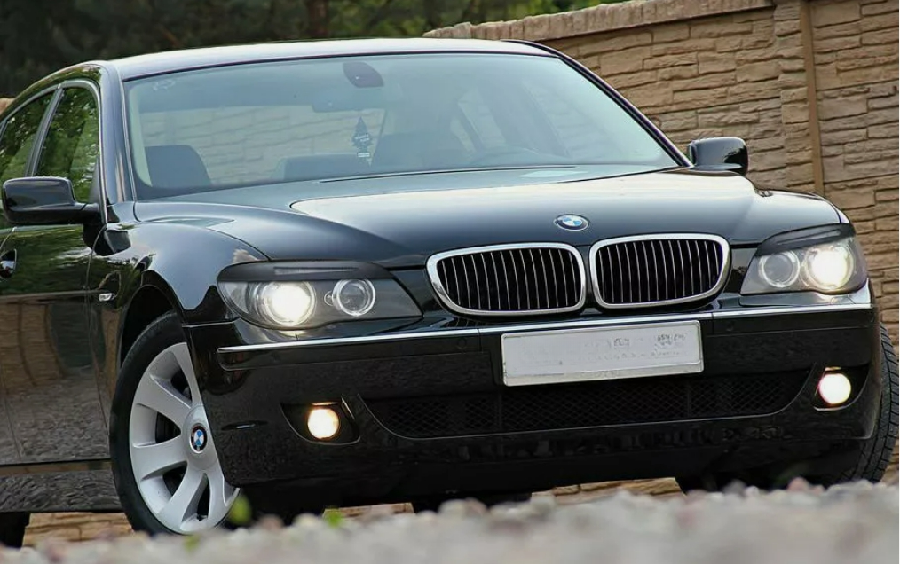 Sopracciglia per BMW 7 E65 / E66 2005-2008 headlight eyelids lids ABS Plastic
