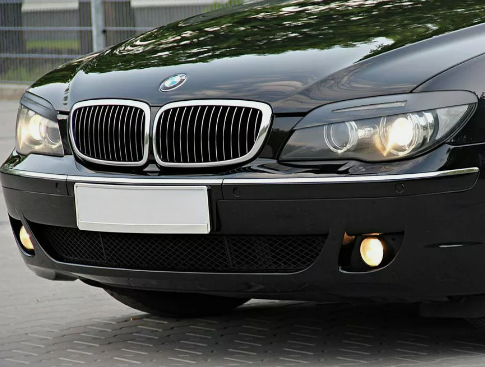 Sopracciglia per BMW 7 E65 / E66 2005-2008 headlight eyelids lids ABS Plastic