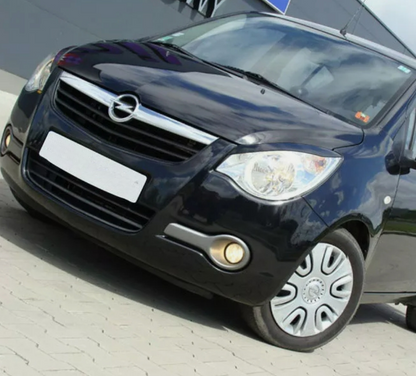 Sopracciglia per OPEL AGILA B 2008-2014 ABS Plastica palpebre fari