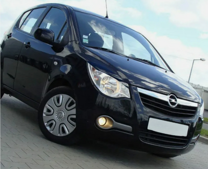 Sopracciglia per OPEL AGILA B 2008-2014 ABS Plastica palpebre fari