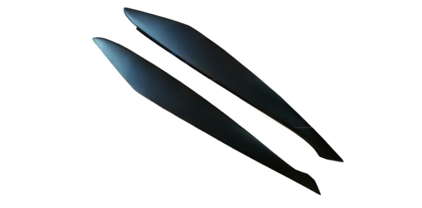 Sopracciglia per OPEL AGILA B 2008-2014 ABS Plastica palpebre fari