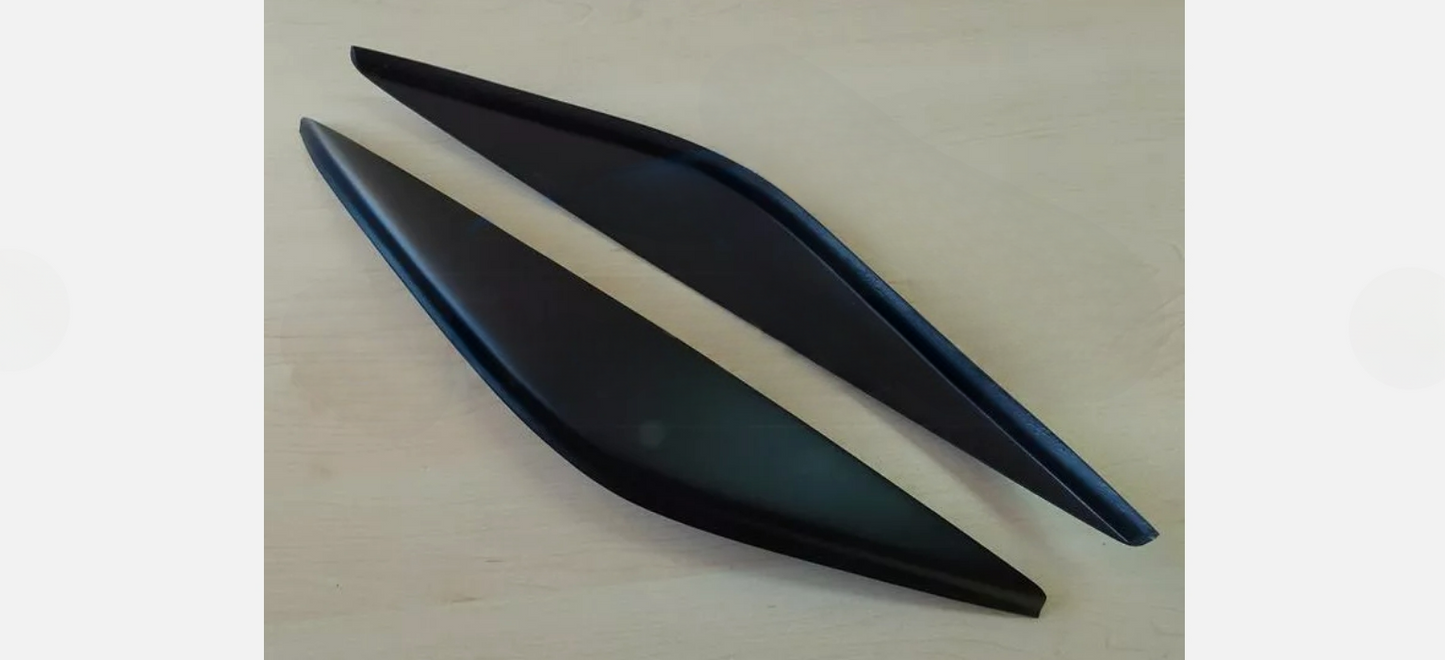 Sopracciglia per FORD FIESTA 6 2001-2005 ABS Plastica palpebre fari