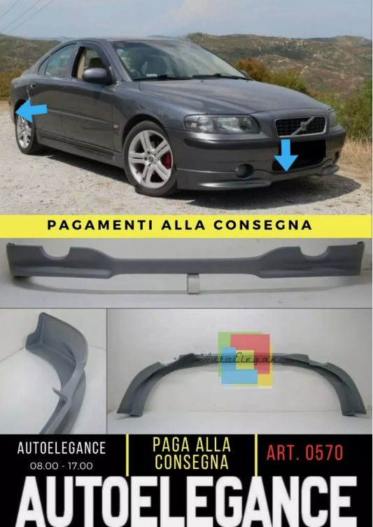 VOLVO S60 2002 - 2005 BODYWORK - FRONT SPOILER + REAR SKIRT - R DESIGN LOOK