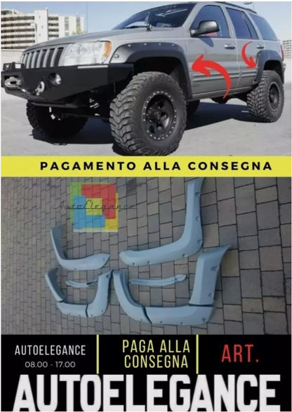 JEEP GRAND CHEROKEE WJ 1999 - 2004 ESTENSIONI PASSARUOTA - PARAFANGHI SVASATI +
