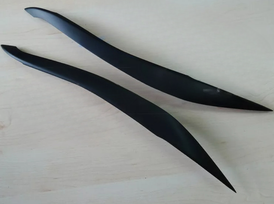 Sopracciglia per BMW 5 F10 / F11 2013+ ABS Plastica palpebre fari