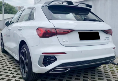 💫ART. 0974 SPOILER A3 8Y 2020-2024 LOOK OETTINGER NERO LUCIDO💫