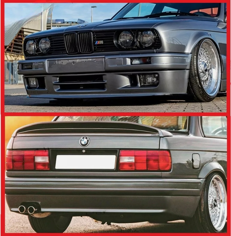 BMW 3 E30 FRONT + REAR SKIRT / SPOILER / LIP - M Tech 2 , M Sport
