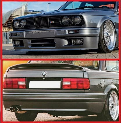 BMW 3 E30 FRONT + REAR SKIRT / SPOILER / LIP - M Tech 2 , M Sport