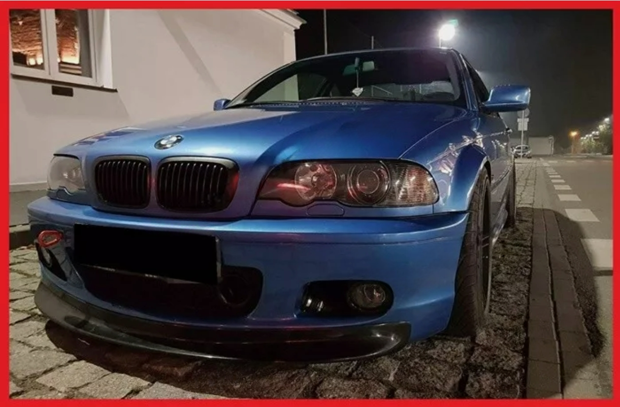 FRONT SKIRT BMW 3 E46 CSL look /spoiler/splitter - for MTECH 2 MSPORT 2-