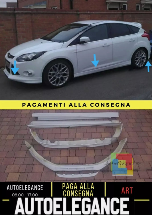 FORD FOCUS III BODY KIT FRONT SPOILER + REAR/SIDE SKIRTS