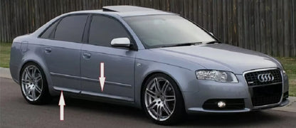 AUDI A4 B6 B7 S4 LOOK LAME LATERALI / LAME PORTA / BARRA PORTA / SPOILER