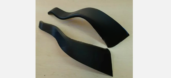 Sopracciglia per VOLVO S60 2000-2009 REAR eyelids lids ABS Plastica