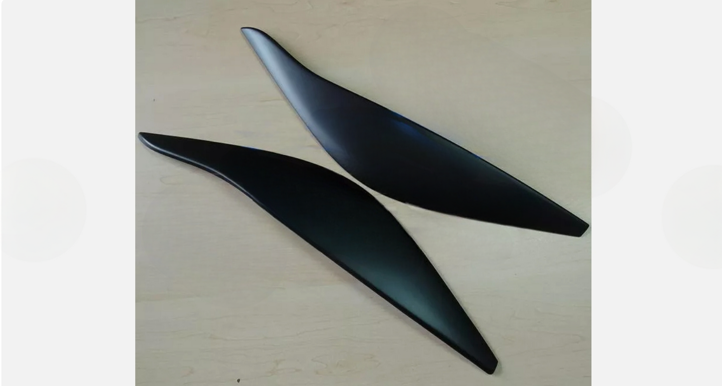Sopracciglia per OPEL INSIGNIA A Standard 2008-2013 ABS Plastica palpebre fari