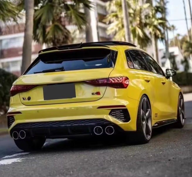 🔥SPOILER POSTERIORE PER TETTO AUDI 20-24 A3 S3 RS3 8Y SPORTBACK NERO LUCIDO 🔥